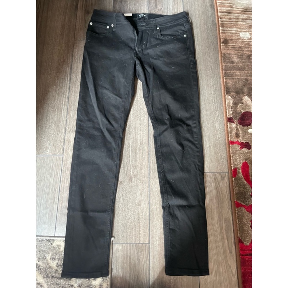 SOLID BLACK JACK AND JONES JEANS